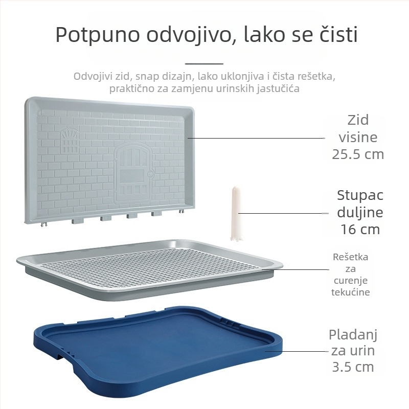 Prekogranične eksplozije pseći WC za velike, male i srednje pseće ravne zidne plišane rešetke za pseći WC iz tvornice, izravna opskrba