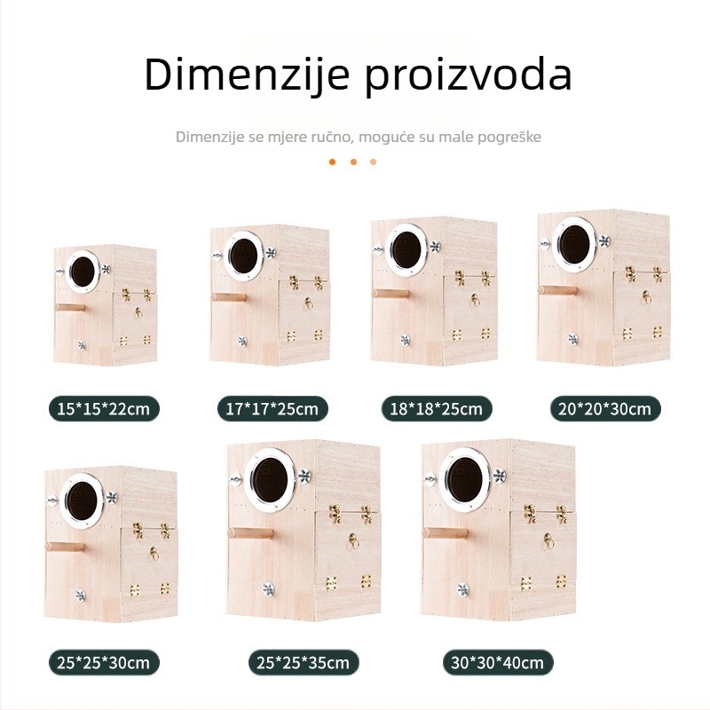 NC vertikalno ptičje gnijezdo tigrova koža Xuanfeng toplo gnijezdo za razmnožavanje zimskih ptica drveno ptičje gnijezdo malo ptičje gnijezdo veliko i srednje kućica za ptice male veličine