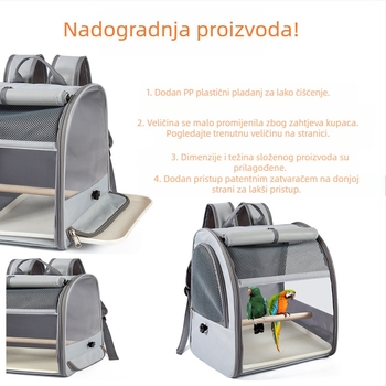 Prijenosna torba za ptice, mala torba za kućne ljubimce, ruksak, Bago, papiga, golub, Xuan Feng ruksak, poliester, vanjski, velikog kapaciteta, za ptice