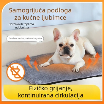Grijaća podloga za kućne ljubimce, samozagrijavajući jastuk, zadebljani jastuk za pse, topli jastuk za mačke, jastuk za pse, deka za kućne ljubimce, prekogranična...