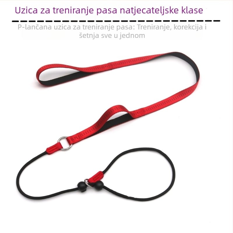 Profesionalno uže za dresuru pasa, P lanac, uže za dresuru pasa, uže za šetnju pasa za velike i srednje male pse, otporno na eksploziju, veleprodaja opreme za kućne ljubimce, P uže