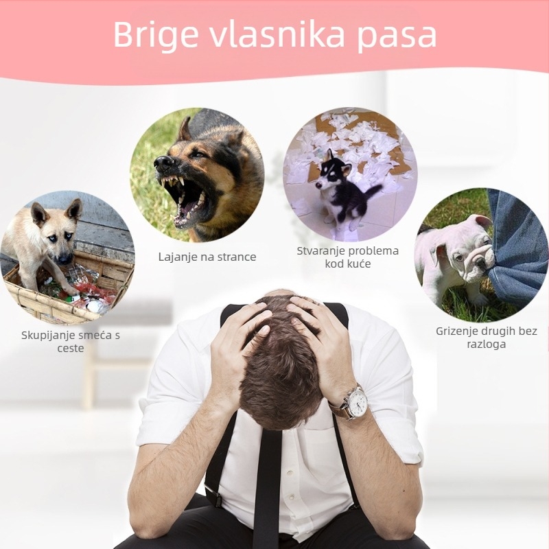 Brnjica za pse, maska protiv ugriza za pse, uređaj protiv lajanja, jede neselektivno srednje i velike pse, plastična brnjica za pse, čep za lajanje