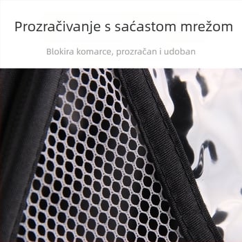 Now vjetrootporna navlaka za dječja kolica, univerzalna navlaka za kišu i kišobran za kolica, Eva materijal otporan na vjetar i prašinu, prozirna i prozračna