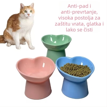 Zdjela za mačke Zdjela za pse Zdjela za kućne ljubimce Kosa usta Oprema za kućne ljubimce Zdjela za piće Visoka zdjela Protiv hrane Zaštita za vrat Posuda za hranu za mačke