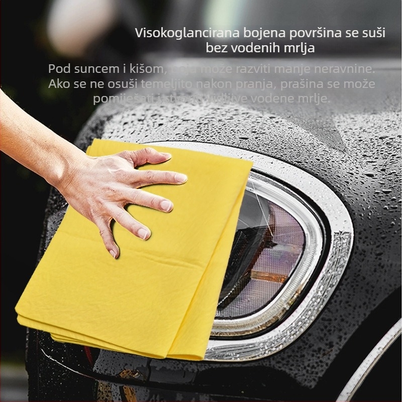 Krpa za čišćenje automobila od PVC-a, jelenje kože, brzosušeća, upijajuća, bez tragova, kućanska velika krpa za čišćenje automobila, ručnik od jelenje kože