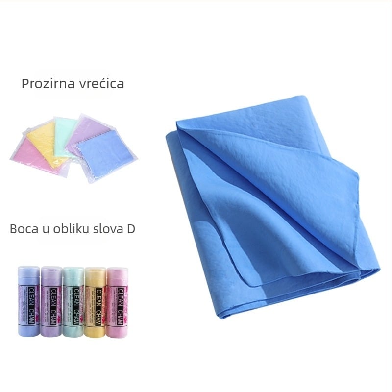 Krpa za čišćenje automobila od PVC-a, jelenje kože, brzosušeća, upijajuća, bez tragova, kućanska velika krpa za čišćenje automobila, ručnik od jelenje kože