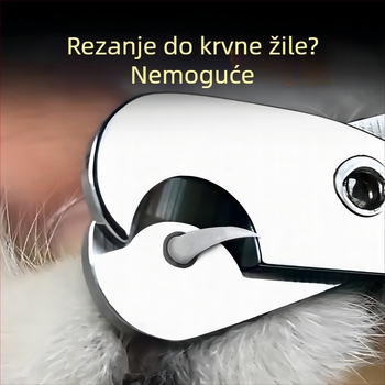 Veleprodaja škarica za nokte za male slijepe mačke, škarice za nokte za kućne ljubimce, škarice za nokte za početnike s okruglim rupama
