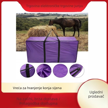 Vreća za pohranu sušenog sijena, vreća za hranjenje konja, vreća za korov, torba za sijeno, vreća za pohranu hrane za životinje