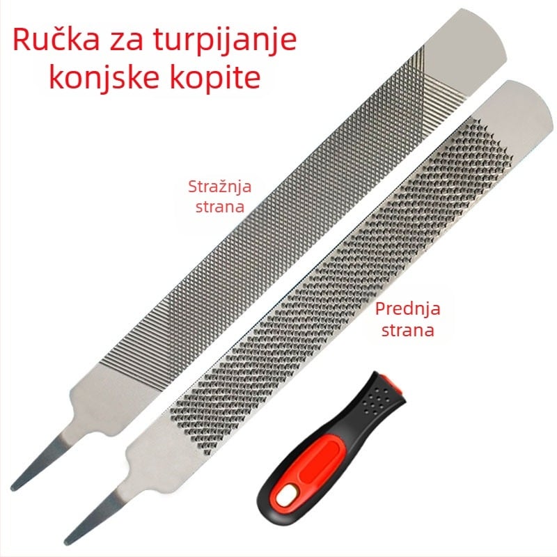 Tvornička opskrba turpijom za potkove, alatom za popravak kopita, turpijom za konjički pribor, alatom za brušenje rogova