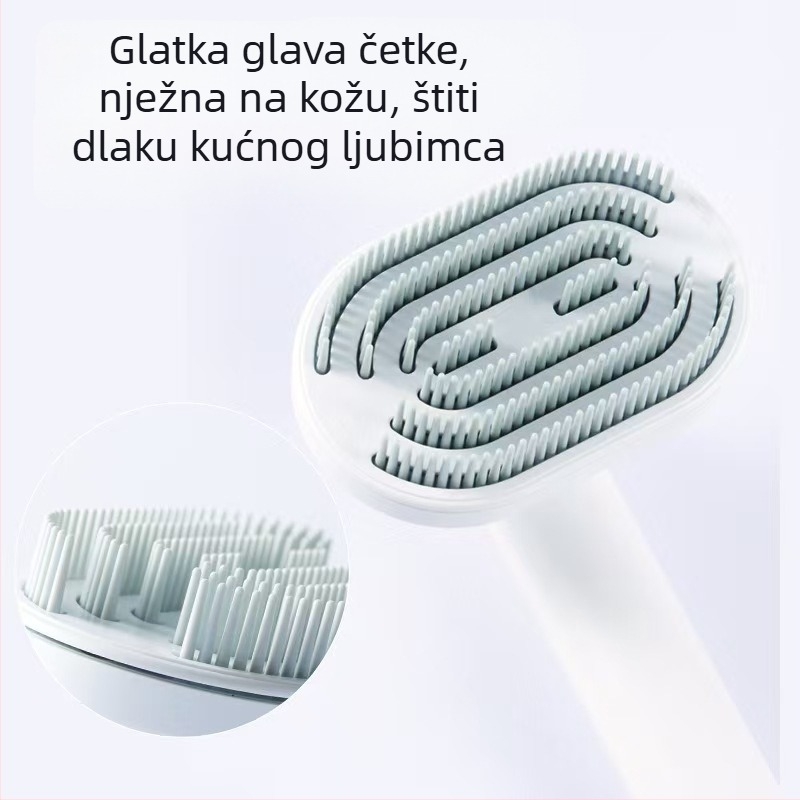 Rotirajući češalj za kućne ljubimce, inteligentna četka za čišćenje i uklanjanje dlaka, češalj za mačke i pse, parni češalj protiv muha, automatsko punjenje, pribor za kućne ljubimce