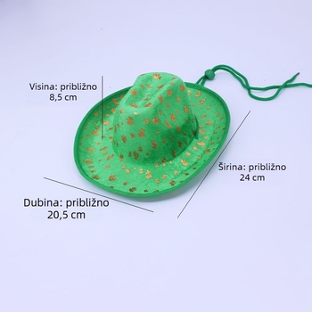 Xinye Prekogranični irski festival Odjeća za kućne ljubimce Mačka i pas Djetelina Šešir Suknja Tutu za kućne ljubimce Kaubojski šešir