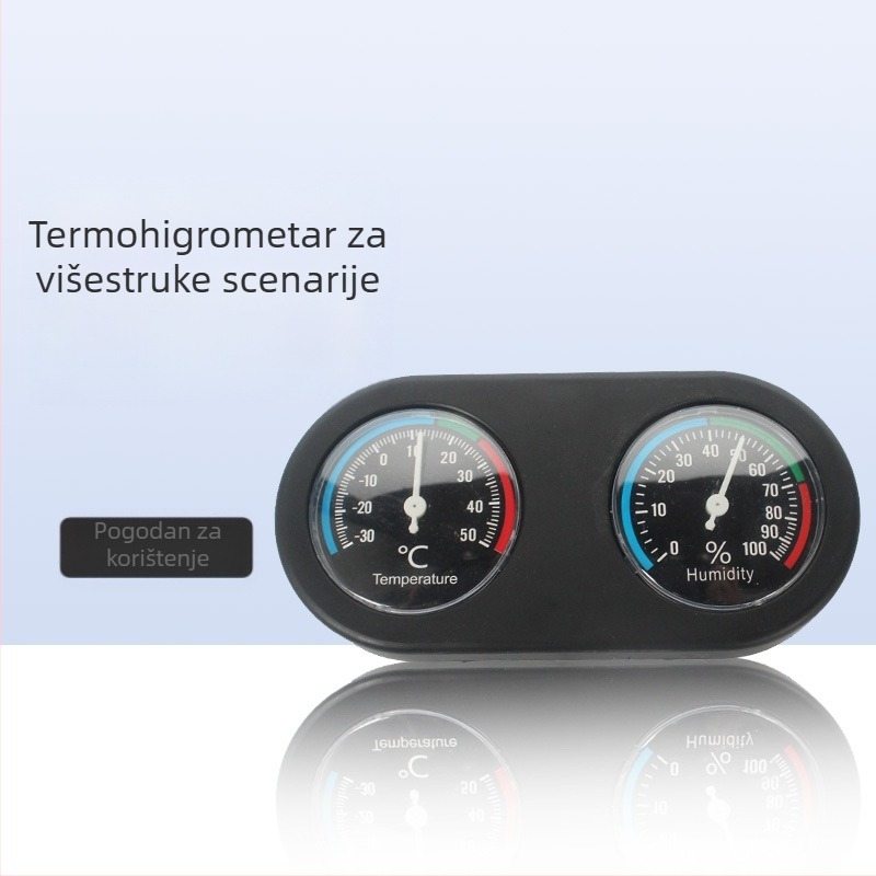 Nuomo mjerač temperature i vlažnosti s dvostrukom pločom, kutija za kornjače, kutija za hranjenje crnog guštera, kutija za penjanje kućnih ljubimaca, termometar za pauka puzavca, pribor