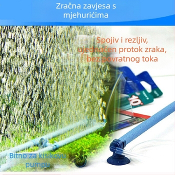 Tvornica akvarija traka s mjehurićima akvarija povećana traka s kisikom kamen raspršeni plin traka pumpa za kisik pješčana glava mjehurić kamen