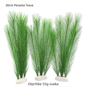 Ukrasi za akvarij, ukrasi za akvarij, simulacija krajolika, vodena trava, penjanje, kućni ljubimac, simulacija biljke, plastična trava, trava za pileći rep, perje