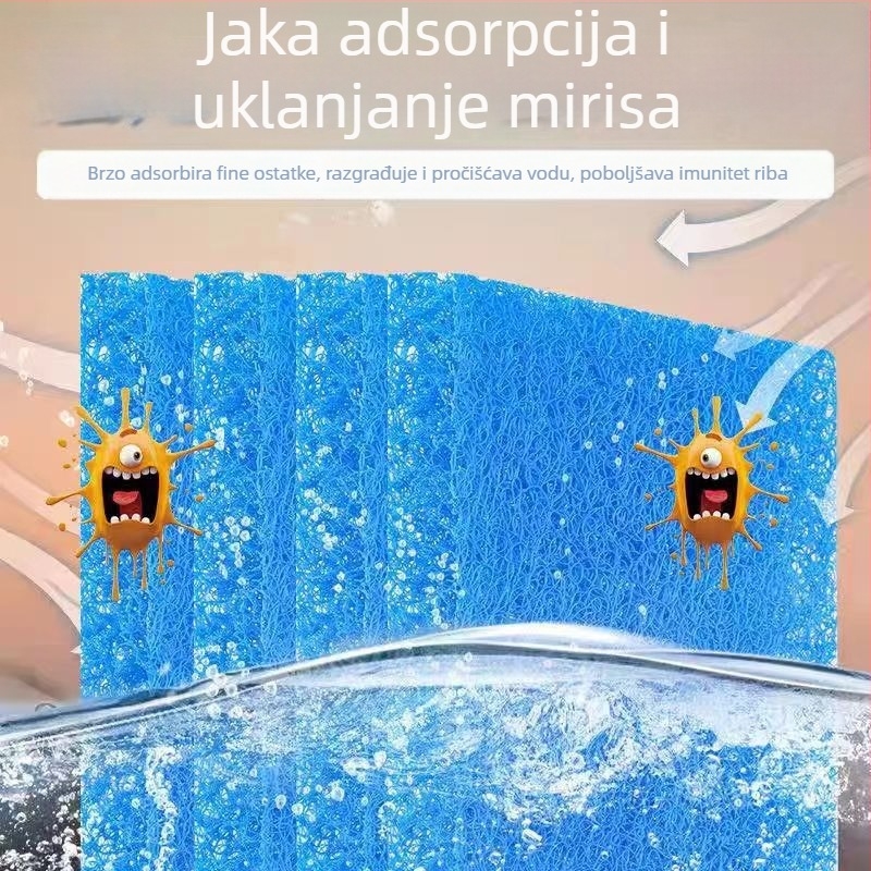 Filter za ribnjak od ratana, pamuka, plavog, biokemijski filc, biokemijski pamučni ribnjak, akvarij, ribnjak, bakterijski filter, materijal