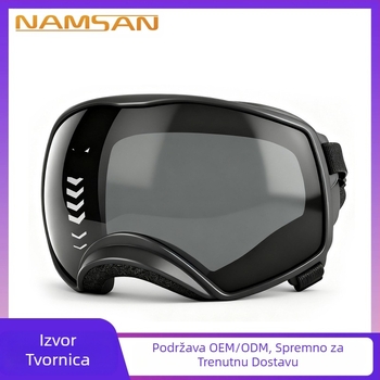 Pokrivala za glavu za kućne ljubimce Naočale za pse s velikim okvirom Sunčane naočale za srednje velike pse Snijeg Anti-UV naočale za kućne ljubimce Sunčane naočale