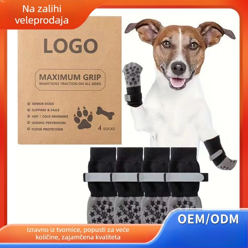 Čarape za kućne ljubimce Cross-border Explosions, vanjske, neklizajuće, vodootporne, za velike i male pseće cipele, navlake za stopala, čarape za mačke i pse