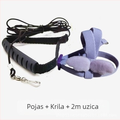 Remen za uže za letenje papiga Uže za hodanje ptica Tigrova koža Xuanfeng Malo sunce Ultra lagano vučno uže bez stopala