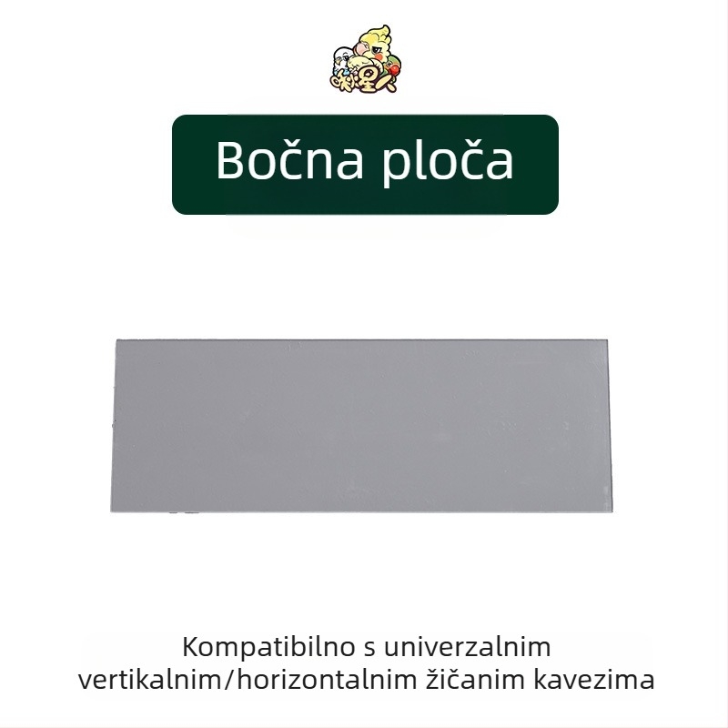 Miyagi Parrot Pribor za ptice, Daquan gornji stalak za pohranu, koloturna stanica, šipka, kutija za hranu, prozirna ploča, ekskluzivna pregrada