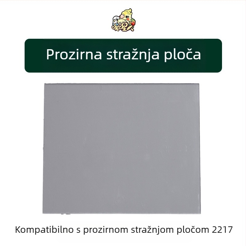 Miyagi Parrot Pribor za ptice, Daquan gornji stalak za pohranu, koloturna stanica, šipka, kutija za hranu, prozirna ploča, ekskluzivna pregrada