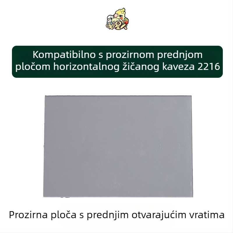 Miyagi Parrot Pribor za ptice, Daquan gornji stalak za pohranu, koloturna stanica, šipka, kutija za hranu, prozirna ploča, ekskluzivna pregrada