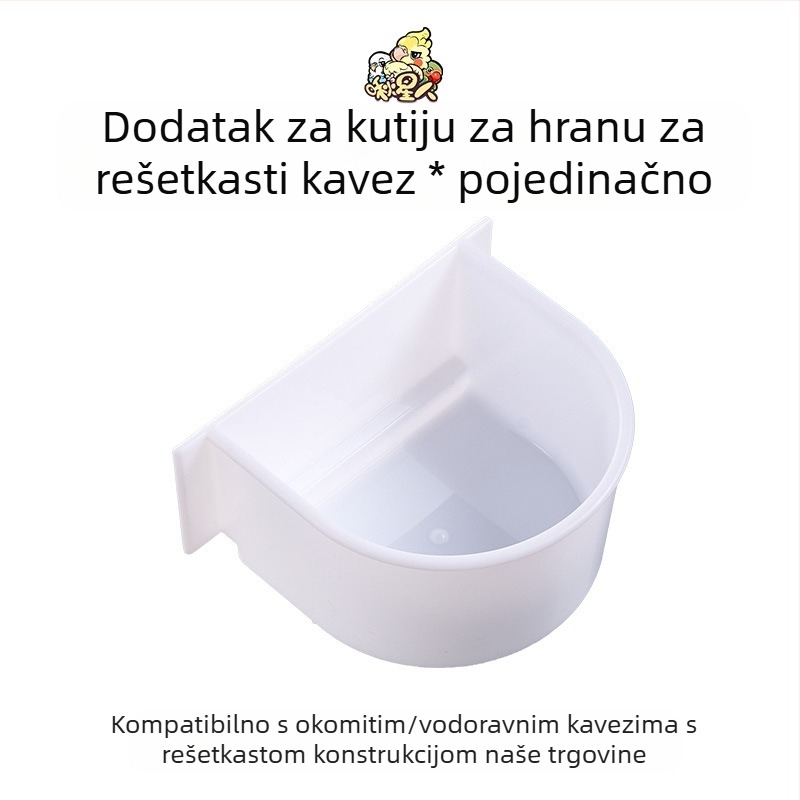 Miyagi Parrot Pribor za ptice, Daquan gornji stalak za pohranu, koloturna stanica, šipka, kutija za hranu, prozirna ploča, ekskluzivna pregrada