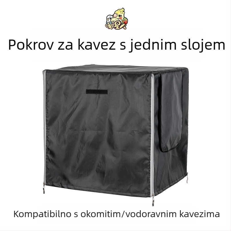 Miyagi Parrot Pribor za ptice, Daquan gornji stalak za pohranu, koloturna stanica, šipka, kutija za hranu, prozirna ploča, ekskluzivna pregrada