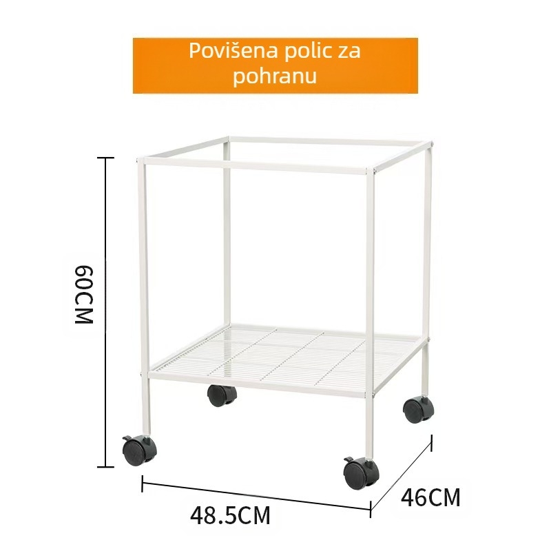Miyagi Parrot Pribor za ptice, Daquan gornji stalak za pohranu, koloturna stanica, šipka, kutija za hranu, prozirna ploča, ekskluzivna pregrada