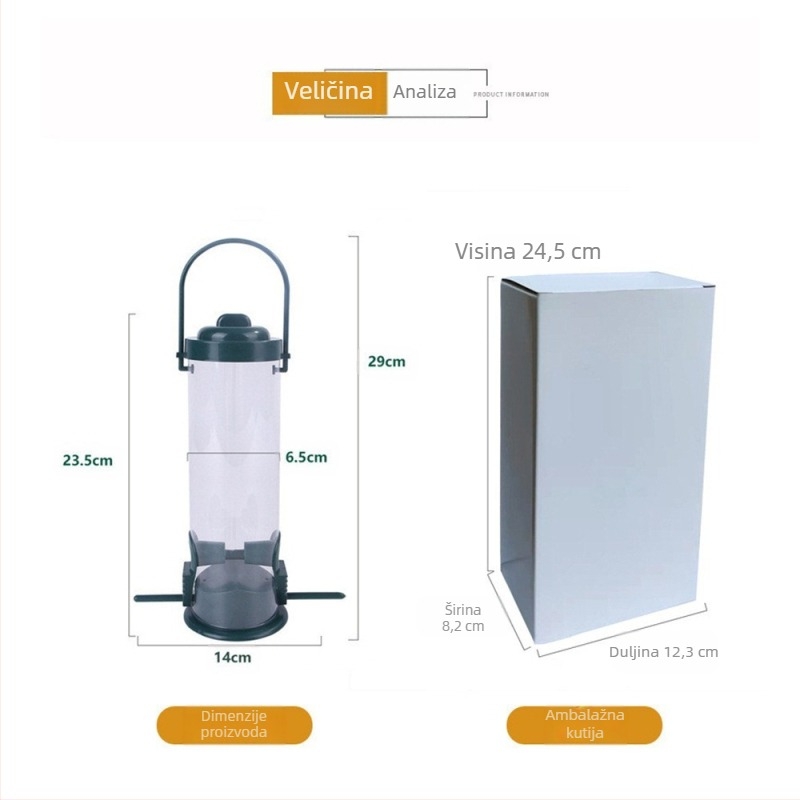 Preporučuje Cross-border Bird Feeder, Vanjska viseća hranilica za kolibrije, Oprema za kućne ljubimce