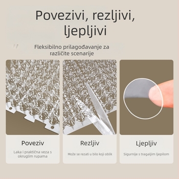 Proti mačkama, prostirka za mačje trnje, gornji dio kreveta, jastuk za penjanje po trnju, zaštita od trnja, izolacija za mačke, ograničeno područje, drvena mreža od trnja