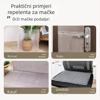 Proti mačkama, prostirka za mačje trnje, gornji dio kreveta, jastuk za penjanje po trnju, zaštita od trnja, izolacija za mačke, ograničeno područje, drvena mreža od trnja