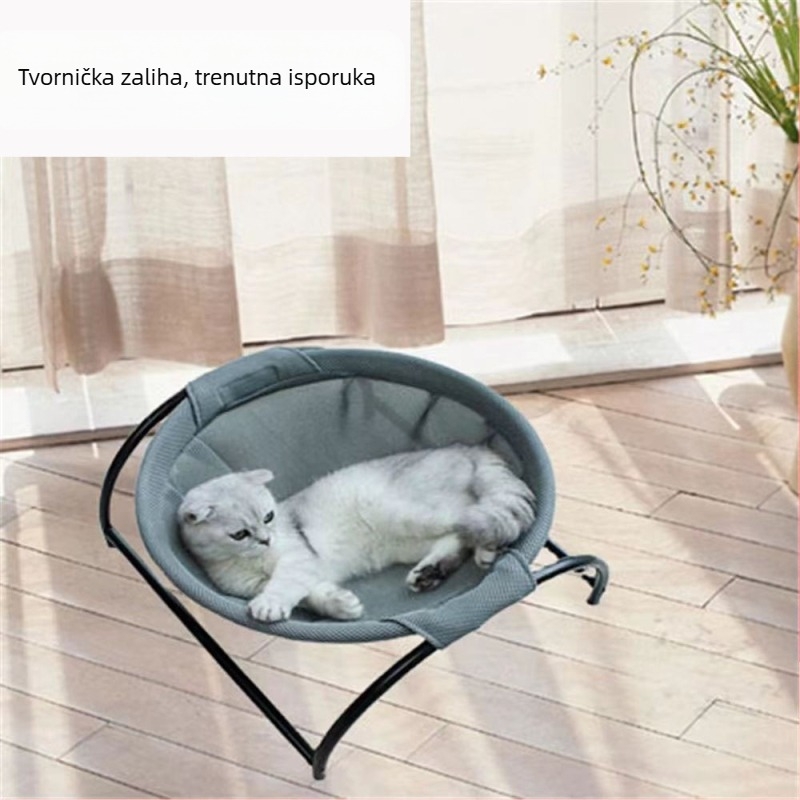 Mačje gnijezdo Mačji krevet Four Seasons Univerzalna uklonjiva i periva viseća mreža za kućne ljubimce Mačka Psa Viseća košara Okrugli krevet Mačka Psa Univerzalna Tvornička prodaja