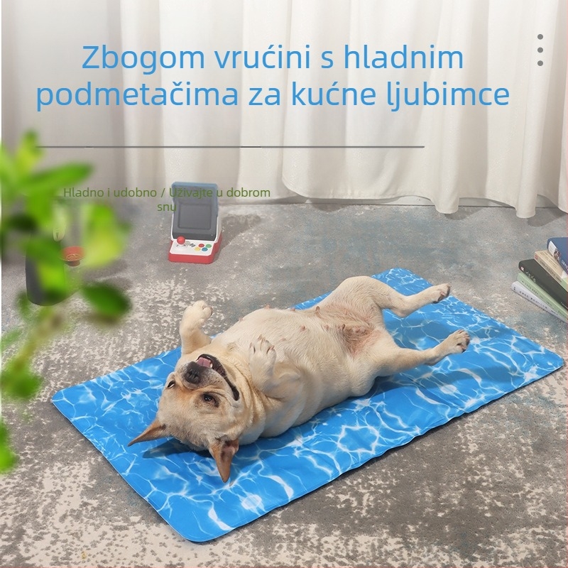 Kraljevsko plava podloga za hlađenje kućnih ljubimaca, prekogranična podloga za led za kućne ljubimce, ljetna podloga za led s gel spužvom za kućne ljubimce