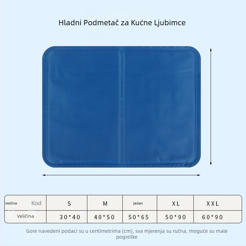 Kraljevsko plava podloga za hlađenje kućnih ljubimaca, prekogranična podloga za led za kućne ljubimce, ljetna podloga za led s gel spužvom za kućne ljubimce