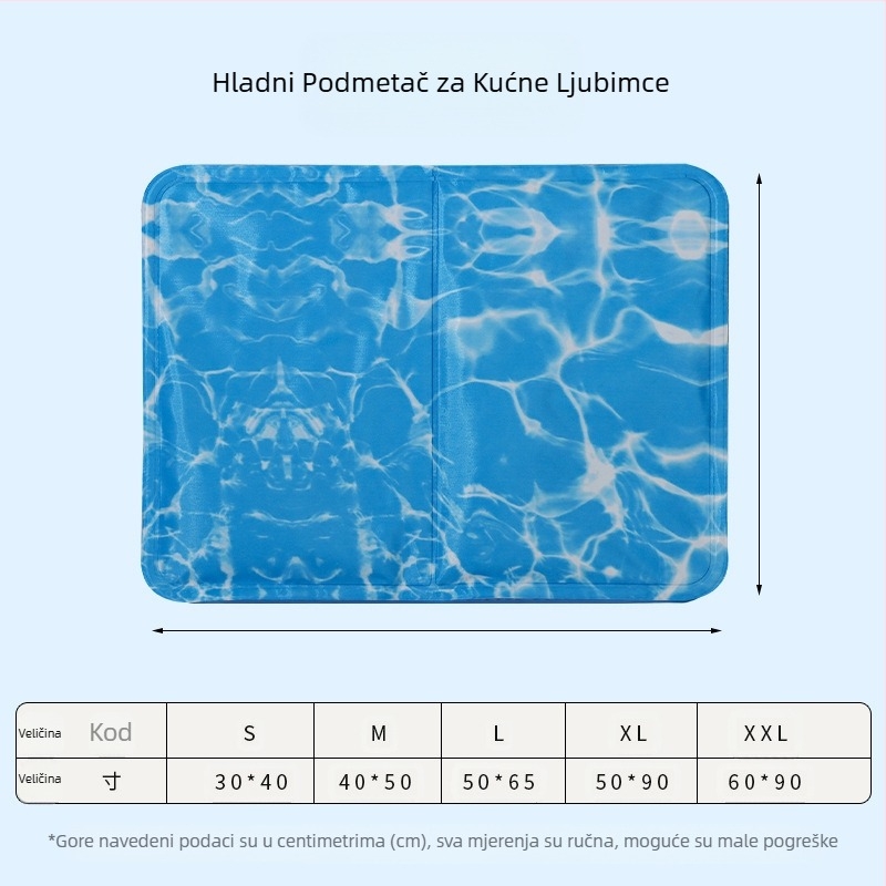 Kraljevsko plava podloga za hlađenje kućnih ljubimaca, prekogranična podloga za led za kućne ljubimce, ljetna podloga za led s gel spužvom za kućne ljubimce