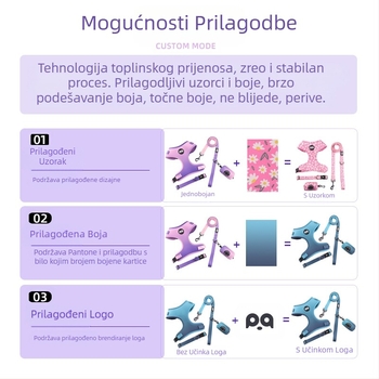 Prekogranični remen za vučno uže za pse, ogrlica za pse, prsni remen, odijelo, veleprodaja potrepština za kućne ljubimce po narudžbi