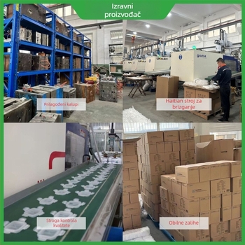 Zadebljani PP zatvoreni spremnik velikog kapaciteta za žitarice prehrambene kvalitete, kutija otporna na vlagu, prozirna kanta za pohranu