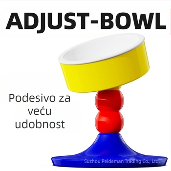 Amazon New Pet Products Zaštita za vrat Visoka posuda za hranu za mačke Posuda za pse s podesivim djelovanjem protiv udaraca