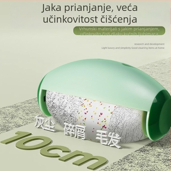 Periva naljepnica za kosu u valjcima za odjeću, jaka naljepnica za kosu, čišćenje prašine za kućne ljubimce, uklanjanje dlačica, prijenosni artefakt