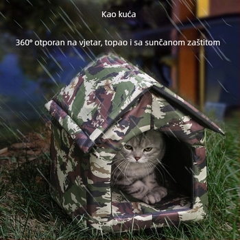 Gnijezdo za lutalice, vanjsko gnijezdo, vodootporno gnijezdo za mačke, toplo, otporno na vjetar i kišu, jednostavno zadebljano gnijezdo za pse, gnijezdo za izbjegavanje kućnih ljubimaca