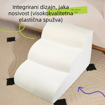 Krevet za kućne ljubimce s nagibom stepenica za pse i mačke, ljestve za penjanje, neklizajuće, uklonjive i perive, sofa, otporna na habanje, prostirka za penjanje za mačke