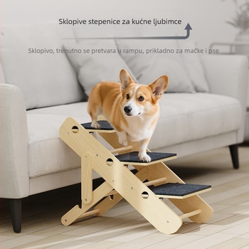Stalak za penjanje za mačke, stepenice za kućne ljubimce, stepenice za krevet za mačke i pse, neklizajuće ljestve za penjanje, nagib za male stare pse, vanjska trgovina, prekogranična trgovina