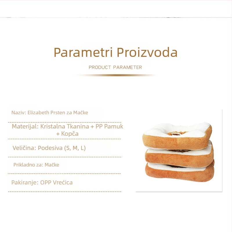 Strogi odabir Amazon Elizabeth prstena za kućne ljubimce, ogrlica za mačke i pse, prsten za tost, ogrlica za mačke protiv lizanja, veleprodaja
