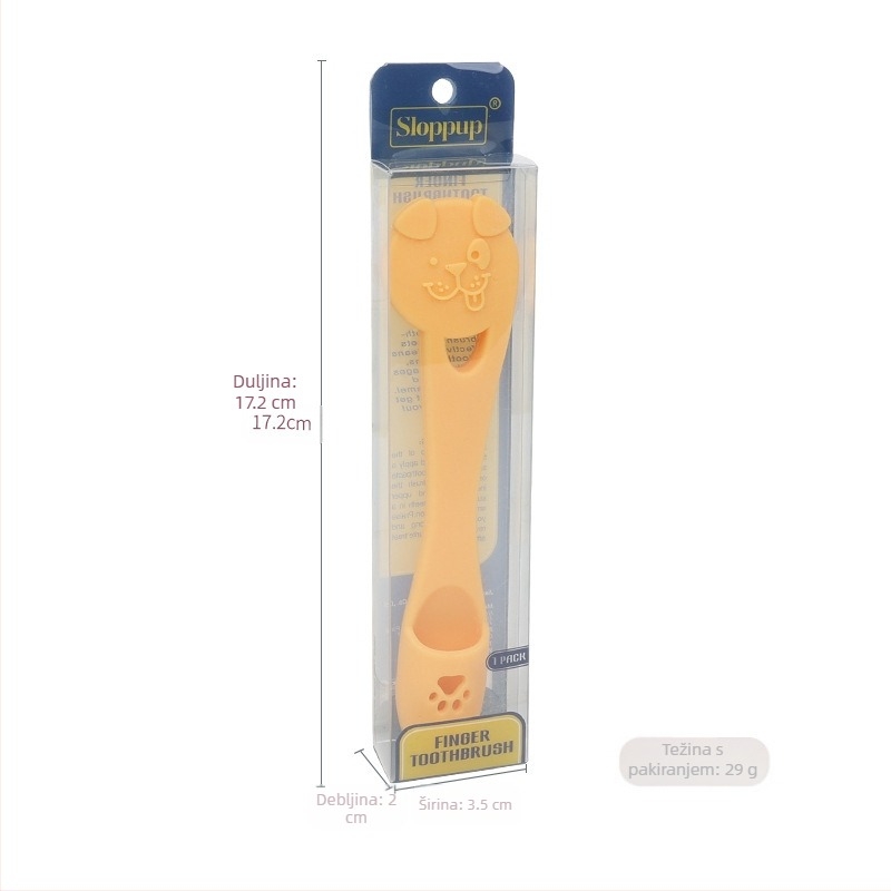 Četkica za zube za kućne ljubimce, Krevetić za pseće prste, Četkica za zube za štence, Četkica za zube za mačke, Oprema za pse i mačke, Antibakterijska