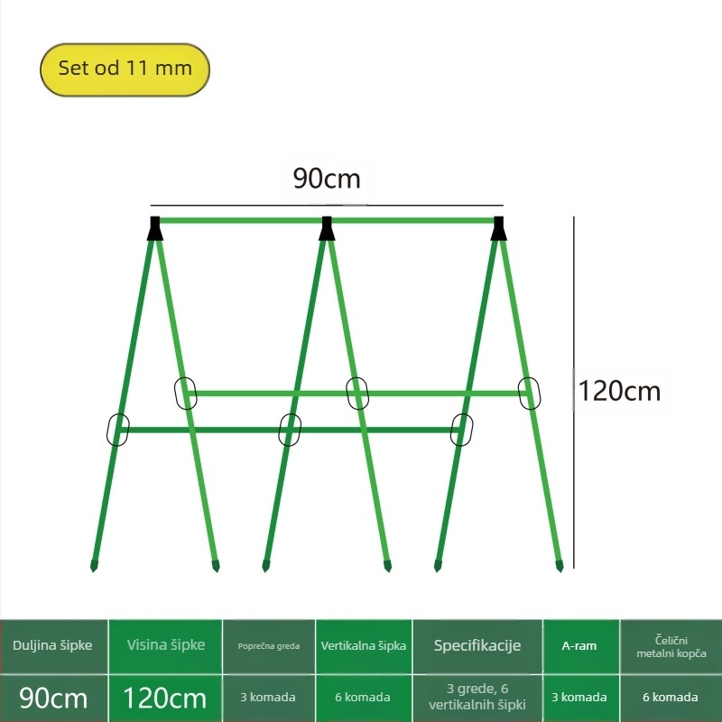 [Su Su Su] Stalak za penjanje za krastavce, štap za grah, stalak za rajčice, povrće, stalak za povrće, potpora za biljke