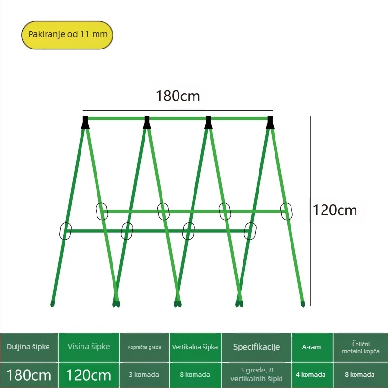 [Su Su Su] Stalak za penjanje za krastavce, štap za grah, stalak za rajčice, povrće, stalak za povrće, potpora za biljke