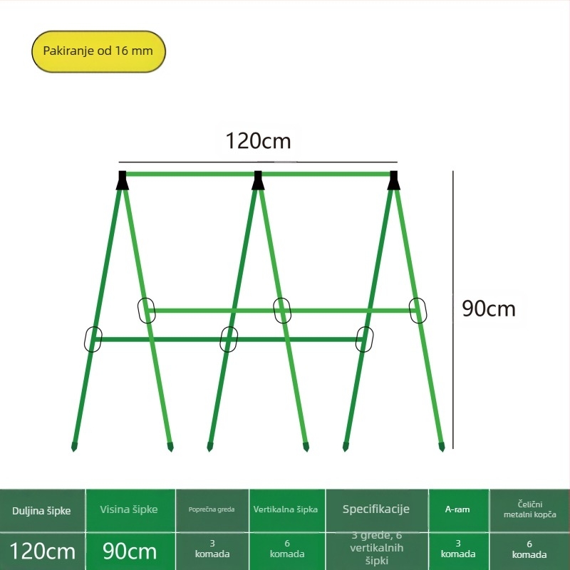 [Su Su Su] Stalak za penjanje za krastavce, štap za grah, stalak za rajčice, povrće, stalak za povrće, potpora za biljke