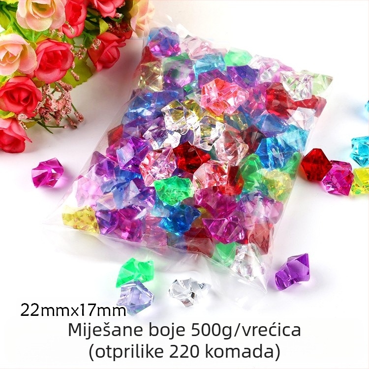 Akrilni kristalni kamen šareni dragulj akvarij krajolik kamen ljepota Chen ukras zabavni park igračke rekviziti proizvođači veleprodaja