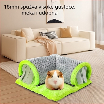 Prekogranično pamučno gnijezdo za zamorce, zabavno za male kućne ljubimce, kanalski zec, Totoro vjeverica, toplo gnijezdo za spavanje, nizozemsko gnijezdo za bušenje tunela za svinje