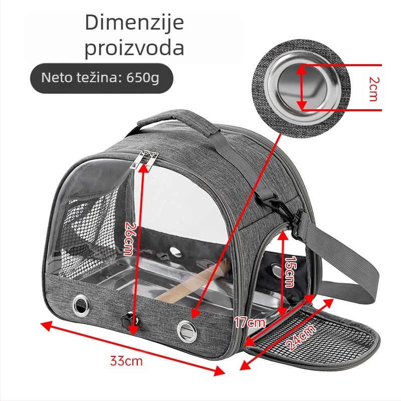 Prekogranična torba za ptice, prijenosni kavez za ptice, vodootporni kavez za hrčka, papigu, sklopivi golub, čvorak, kućni ljubimac, crni feniks, torba za izlet